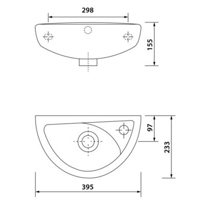Black Basin Sink Waste Plug Full Cover Unslotted Click Clack Pop Up Push Button - 3