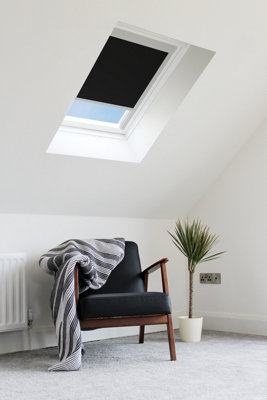 Bloc Skylight Blind for Velux Skylight Blockout, Black, MK04