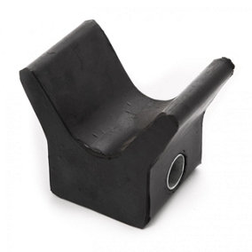 Black bow snubber block. Size: Height: 95mm