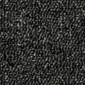 Black Carpet Tiles  For Contract, Office, Shop, Home, 3mm Thick Tufted Loop Pile, 5m² 20 Tiles Per Box