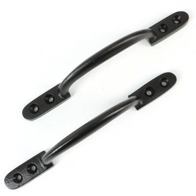 Black Cast Iron Pull Handle 150mm