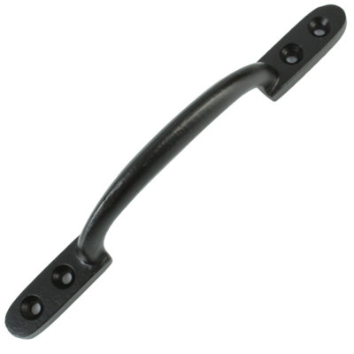 Black Cast Iron Pull Handle 150mm
