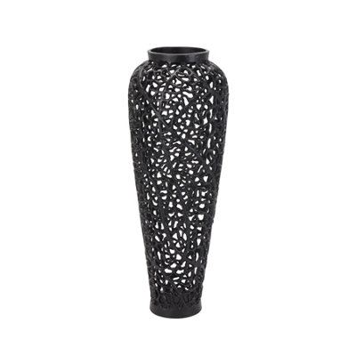 Black                  Cast                  Lattice                  Vase