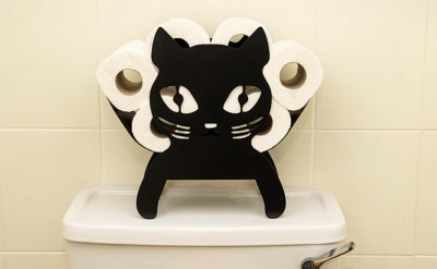 Black Cat Metal Toilet Roll Holder Price Comparisons | Compare The Build