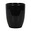 Black Ceramic Indoor Plant Pot with White Text. Gift Idea. (Dia) 12 cm