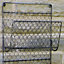 Black Chicken Wire Wall Mounted Magazine Newspapers Tools Holder Storage Rack
