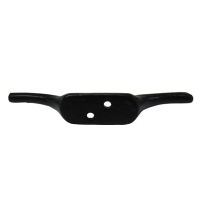 Black Cleat Hooks 5" X2 (Washing Line Blind Cord Tie Back Trailer Rope)
