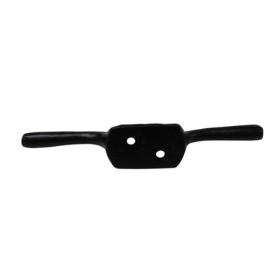 Black Cleat Hooks 6" X2 (Washing Line Blind Cord Tie Back Trailer Rope)