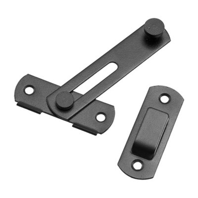 Black Coated Stainless Steel Sliding Lift Barn Door Latch for Cabinet ...