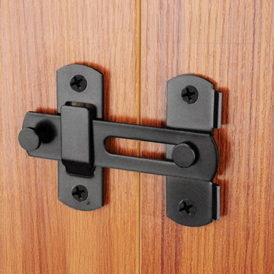 Black Coated Stainless Steel Sliding Lift Barn Door Latch for Cabinet ...