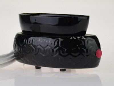 Black Colonial Candle Electric Ceramic Wax Warmer Melt Scented Oil Burner Diffuser