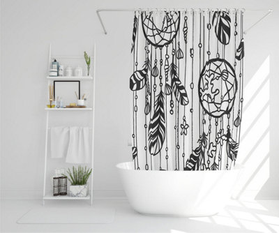 Black contour (Shower Curtain) / Default Title Price Comparisons | Compare The Build