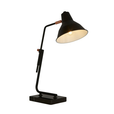 BLACK, COOPER AND WHITE DESK LAMP