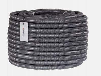BLACK CORRUGATED FLEXIBLE POND HOSE FISH GARDEN FILTER PUMP MARINE FLEXI PIPE 10 Metres 20mm (0.75inch)