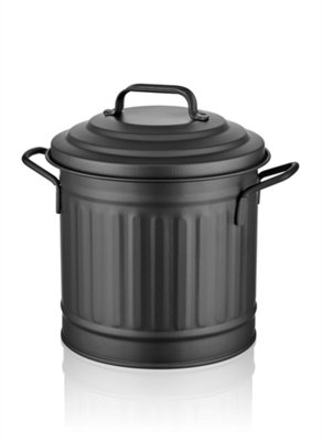 Black Countertop Waste Basket, 4L DIY at B&Q