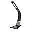 Black Curved LED Desk Lamp with Wireless Phone Charger
