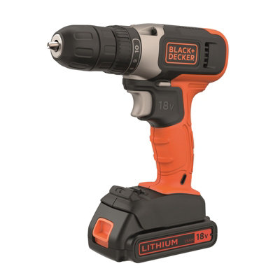 Black Decker 18V Cordless Drill Driver x1 1.5ah Battery