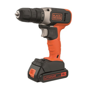 Black & Decker 18V Cordless Drill Driver x1 1.5ah Battery + Charger BCD001C1-GB