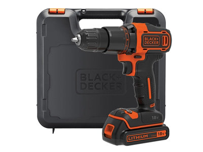 Black Decker 18V Volt Cordless Combi Hammer Drill Lithium Ion