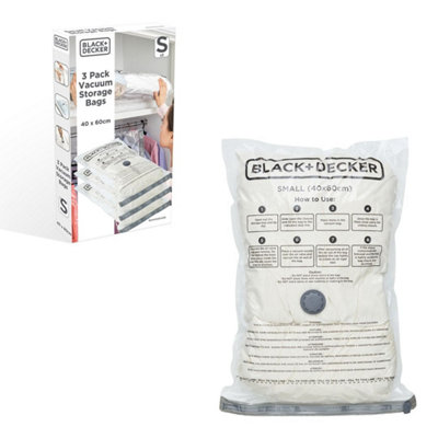 BLACK+DECKER 3-Pack Small Size Vacuum Storage Bags