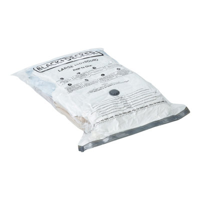 BLACK DECKER 6 Pack Large Size Vacuum Storage Bags DIY at B Q