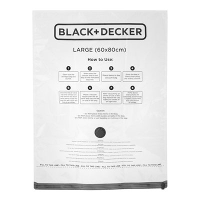 BLACK+DECKER 6-Pack Large Size Vacuum Storage Bags - 4
