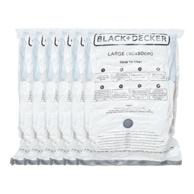 BLACK+DECKER 6-Pack Large Size Vacuum Storage Bags - 7