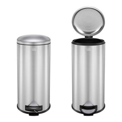 BLACK DECKER 61259 30L Stainless Steel Dome Shaped Pedal Bin With