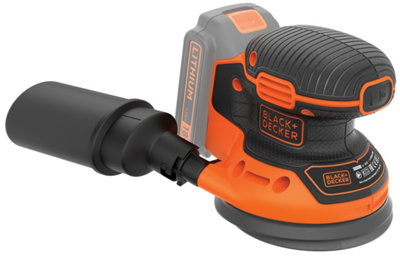 BLACK DECKER BDCROS18N 18v Orbital sander 125mm dia pad DIY at B Q