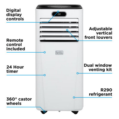 Black & Decker BXAC40024GB - 7000BTU Smart Air Conditioner - 8