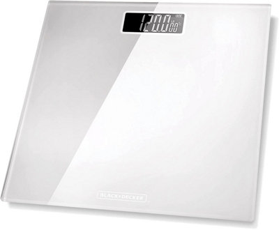 BLACK DECKER BXBS0001GB Digital Bathroom Scale Tempered Glass