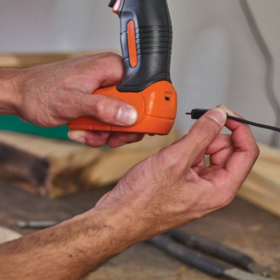 Black Decker Compact Cordless Drill 7.2v USB Rechargeable