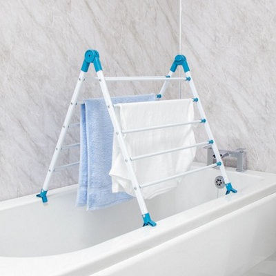 BLACK DECKER Extended Over Bath Airer Aqua DIY at B Q