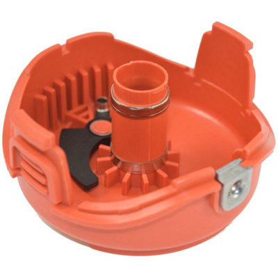 6 Trimmer Spools + 2 Caps For Black & Decker LST120 LST136 LST140 LST201 LST220 LST300