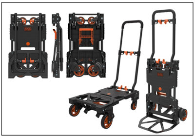 BLACK DECKER H206 Folding 2 in 1 hand truck 55 120kg DIY at B Q