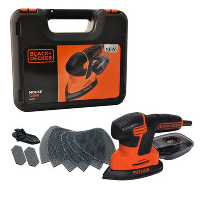 Black Decker KA2500K GB KA2500K GB Compact Mouse Sander 120W 240V B DKA2500K