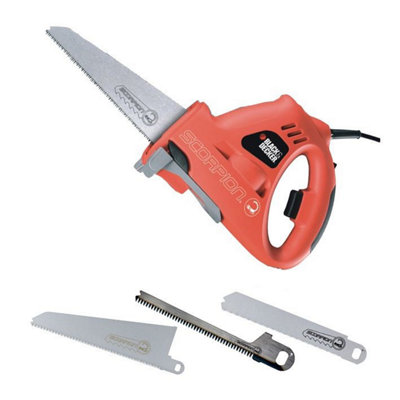 Black Decker KS890 Scorpion Hand Reciprocating Saw Jigsaw + X29991 3 Blades