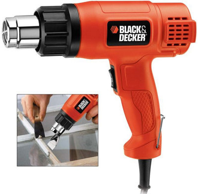 Black Decker KX1650 1750w Heat Gun with Hands Free Stand KX1650 DW340 Heatgun