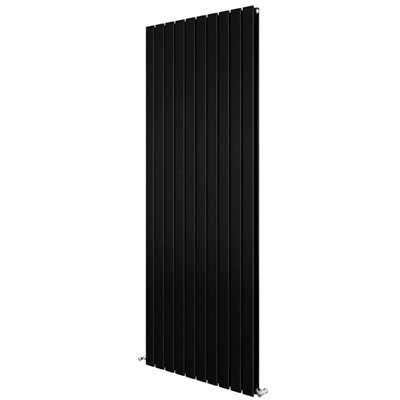 Black Designer Radiator Vertical Flat Panel Double Panel Rad 1800x680mm