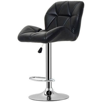 Black Diamond Design Swivel Kitchen Bar Stool DIY at B&Q