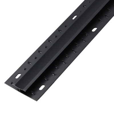 Black Double Edge Metal Door Plate 2.7m