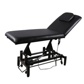 Black Electric Facial Massage Table Spa Bed Tattoo Bed Salon Reclining Chair Beauty Equipment