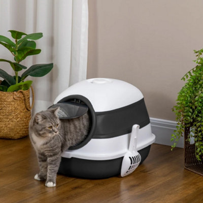 Extra large hooded litter box top
