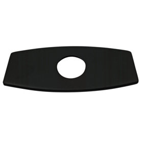 Black Finish 6 Inch Plumbing Bathroom Kitchen Sink Hole Cover Plate Deck Mount