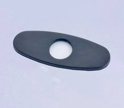 Black Finish 6 Inch Plumbing Bathroom Kitchen Sink Hole Cover Plate