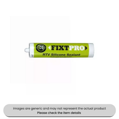 Black Fixt RTV Engineering Grade Silicone Sealant 300ML Cartridges Pack ...