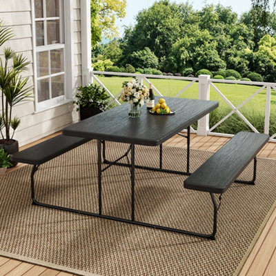 Dining Table Picnic Bench Table Combo Outdoor Table Diy Folding