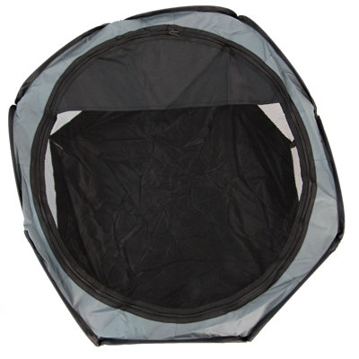Black Folding Portable Play Pen Large - 7