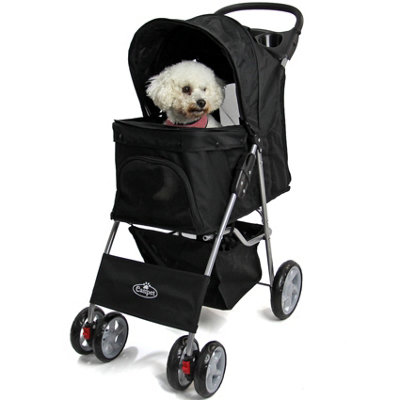 Black dog stroller online