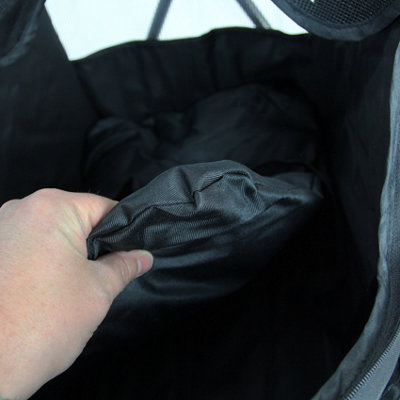 Black Folding Pushchair Pet Stroller - 5